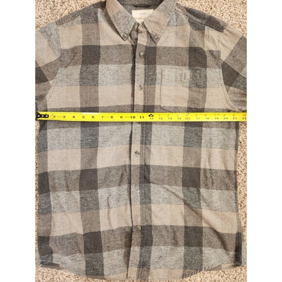 WEATHERPROOF VINTAGE 1948 Brown Plaid Flannel Shirt Mens Large - Picture 7 of 8